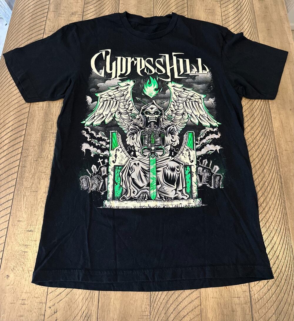 Cypress Hill Black Sunday 30th Anniversary Tour T-Shirt Denver CO 2023 Black Men